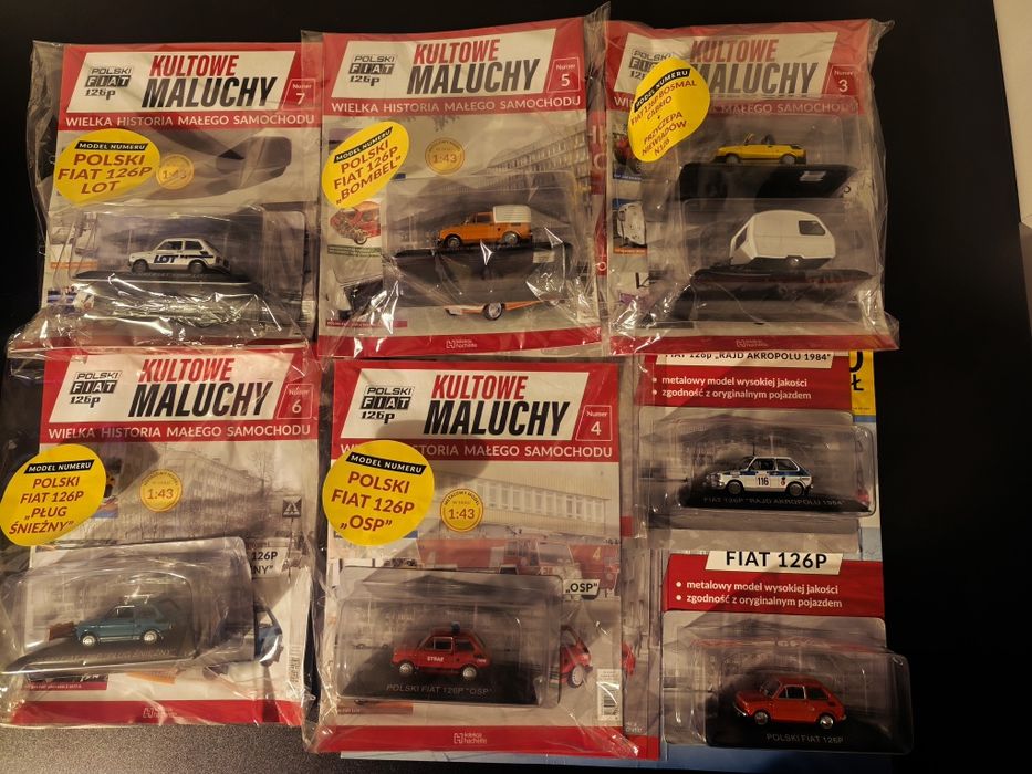 Kultowe Maluchy Hachette PRL zestaw całość