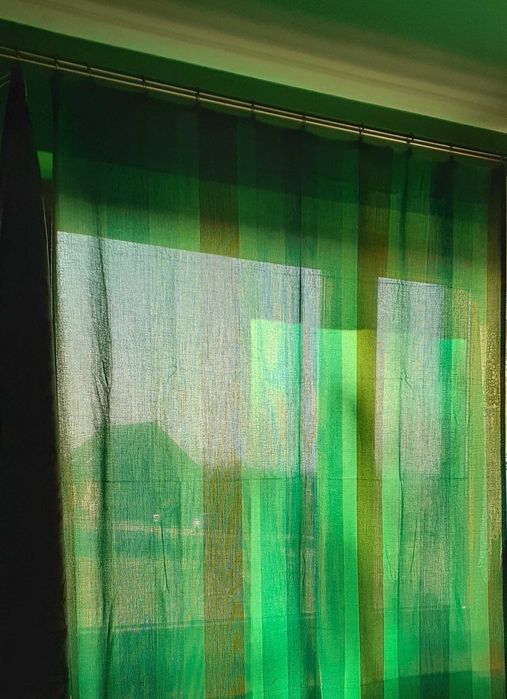 Zasłony długie Nowe odcienie zieleni pasy