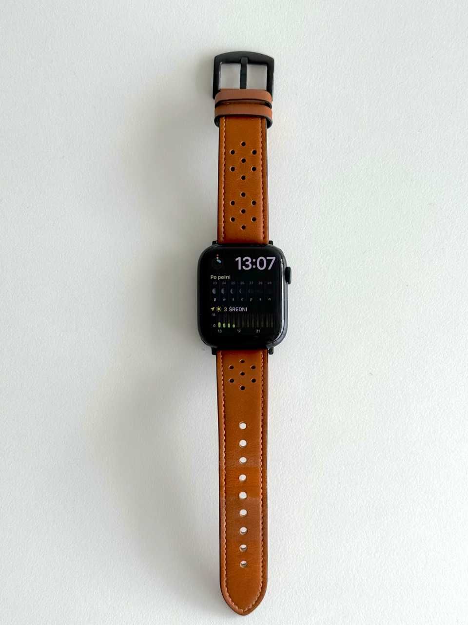 Apple Watch Series 7 Cellular 45mm midnight, 3 paski, ładowarka