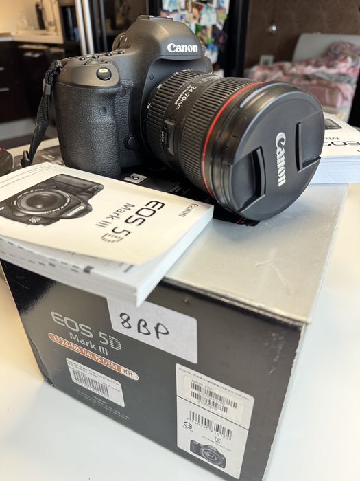Фотокамера Canon Mark III EOS 5D + обʼєктив + спалах + штатив + рюкзак