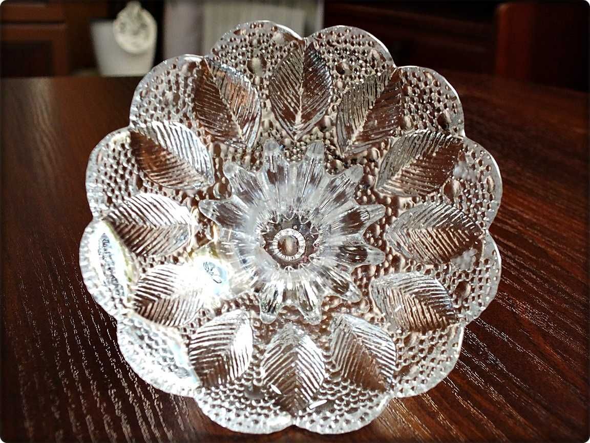 Świecznik kryształowy Medea Lausitzer Glas Oryginał DDR lata 80'