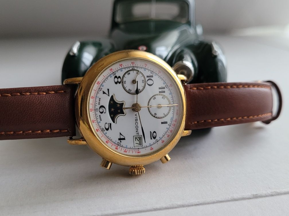 Часы Viscont хронограф, мех VALJOUX 7768 не Omega Oris Rolex Citizen S