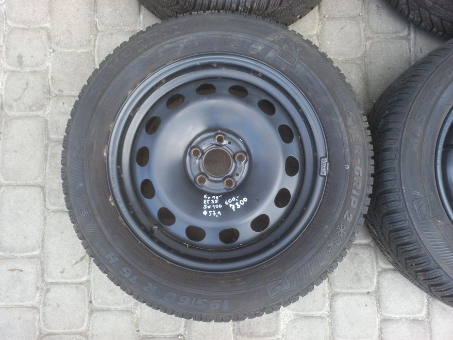 Koła zimowe 16" 5x100 do VW Polo, Skoda Fabia, Seat Ibiza