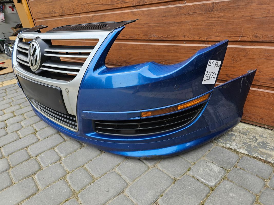 Vw Volkswagen Passat B6 Zderzak R-line + Pdc Atrapa Kompletny grill rl