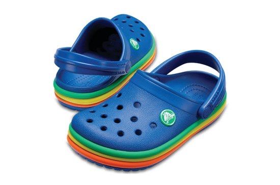 Продам crocs crocband rainobow blue