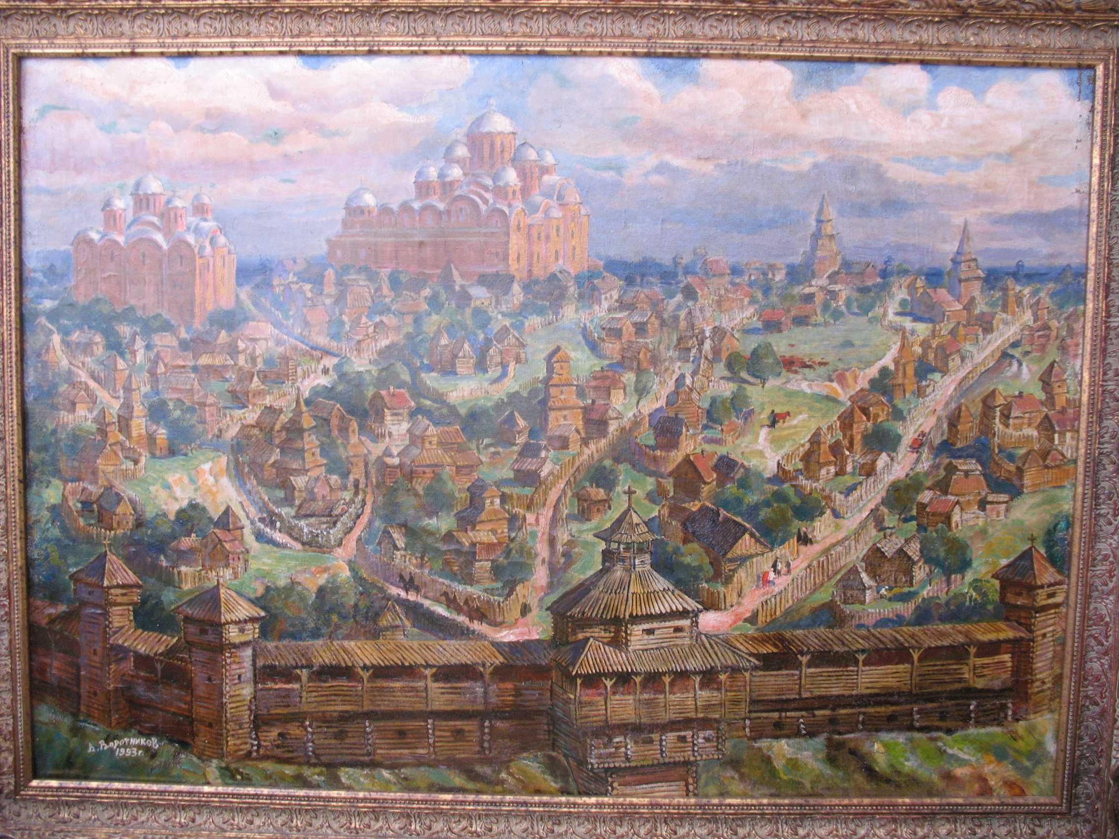 Продам картину "Древний Киев. Лядские ворота" 100х70