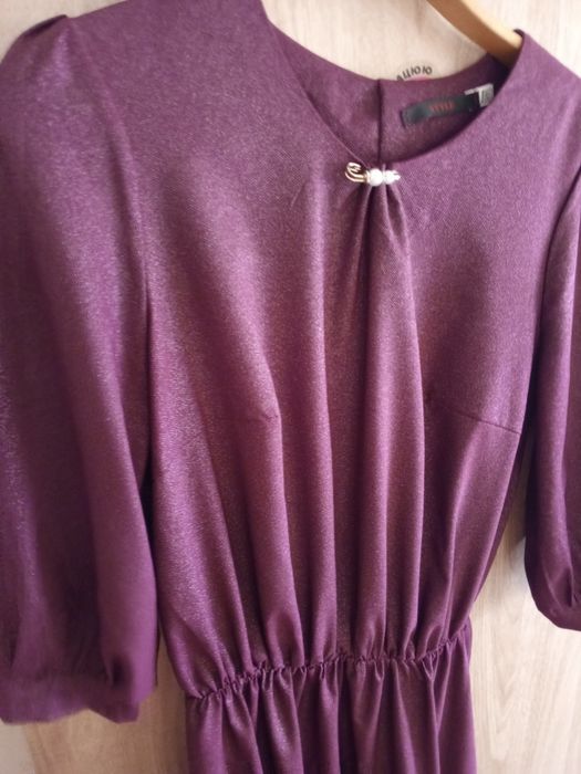 Платье бордовое женское