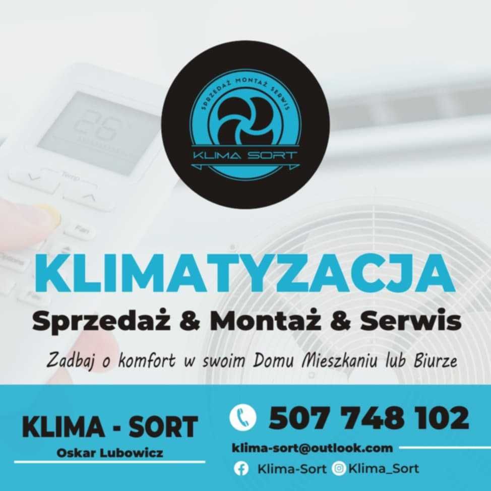 Klimatyzacja Aux Haier Rotenso Gree Midea z montażem