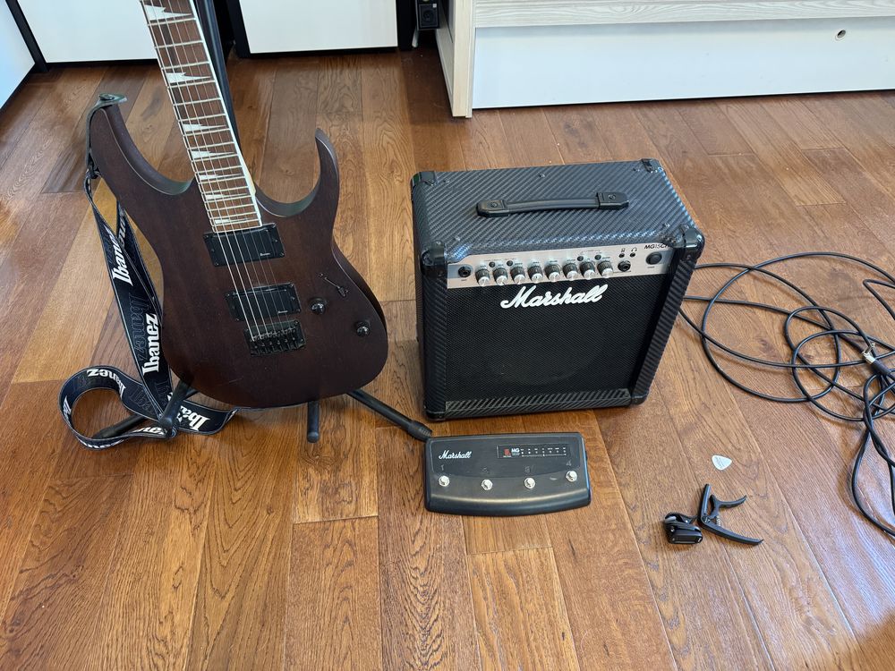 ibanez gio gs + marshall mg15cfx + stroik *Bez FootControllera