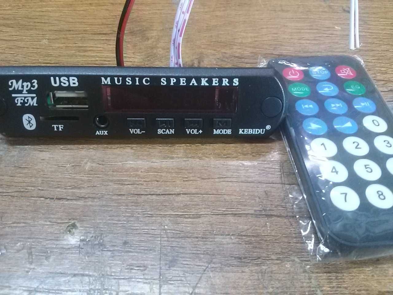 Панель USB MP3 FM блютуз Bluetooth 5.0 плеер 12V
