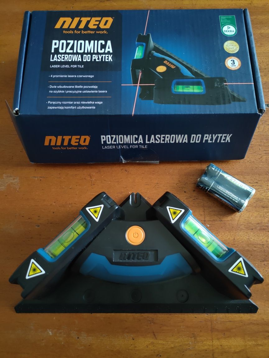 Nowa poziomica laserowa do płytek Niteo nitro