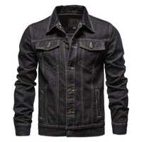 Мужская джинсовая куртка 3XL, 54-56р черная