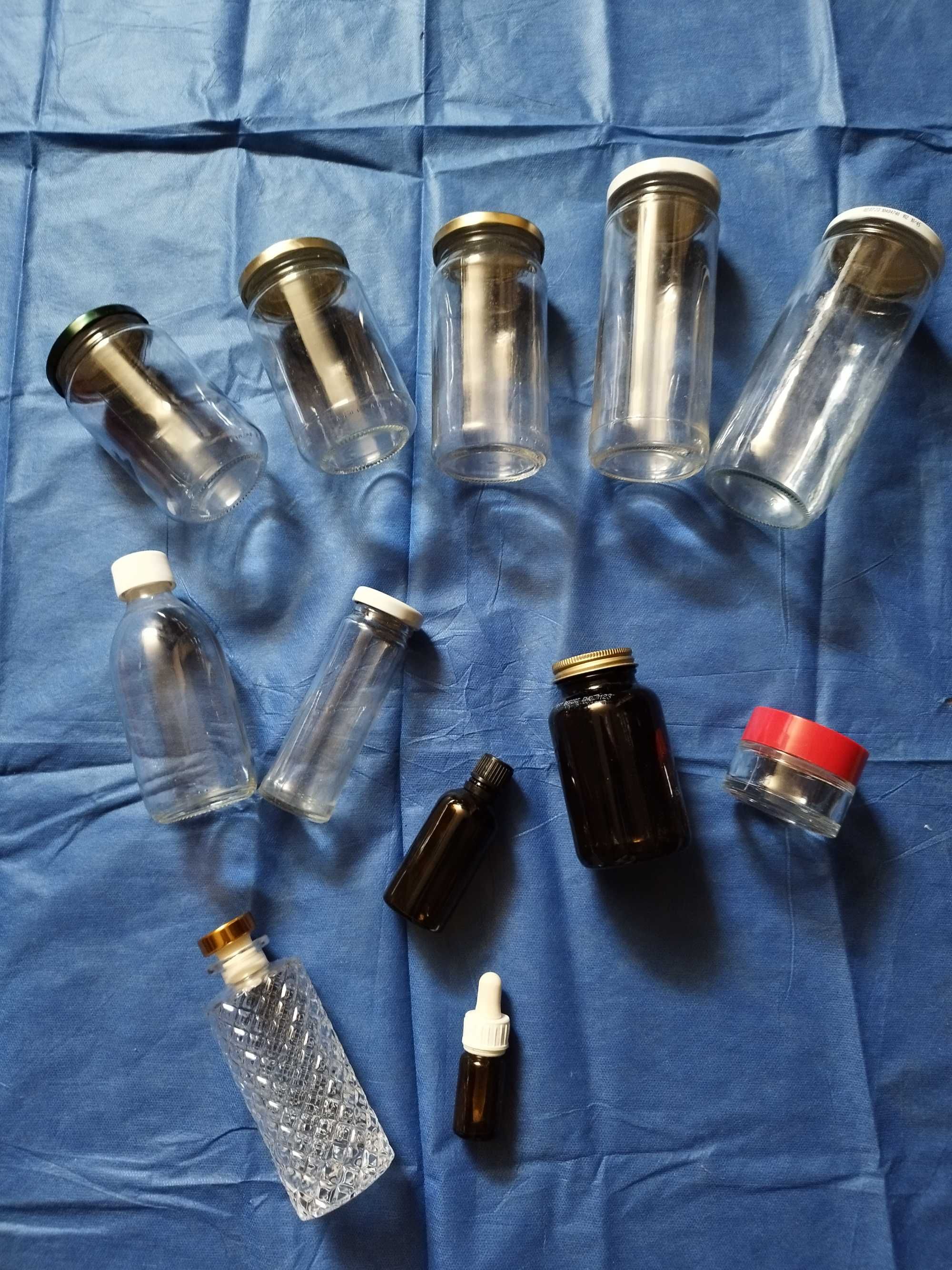 LOTES de boiões, frascos de vidro e plástico diversos