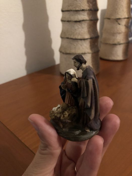 Presépio miniatura em resina