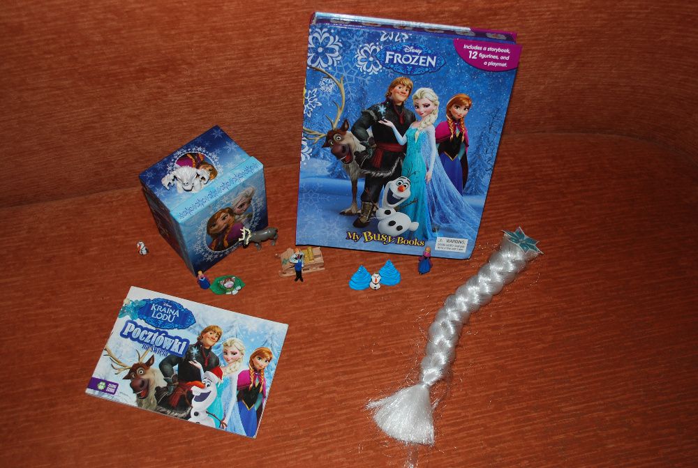 Kraina lodu Elza książka figurki zestaw Frozen Anna Olaf