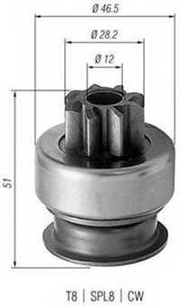 Бендикс стартера magneti marelli amb0176