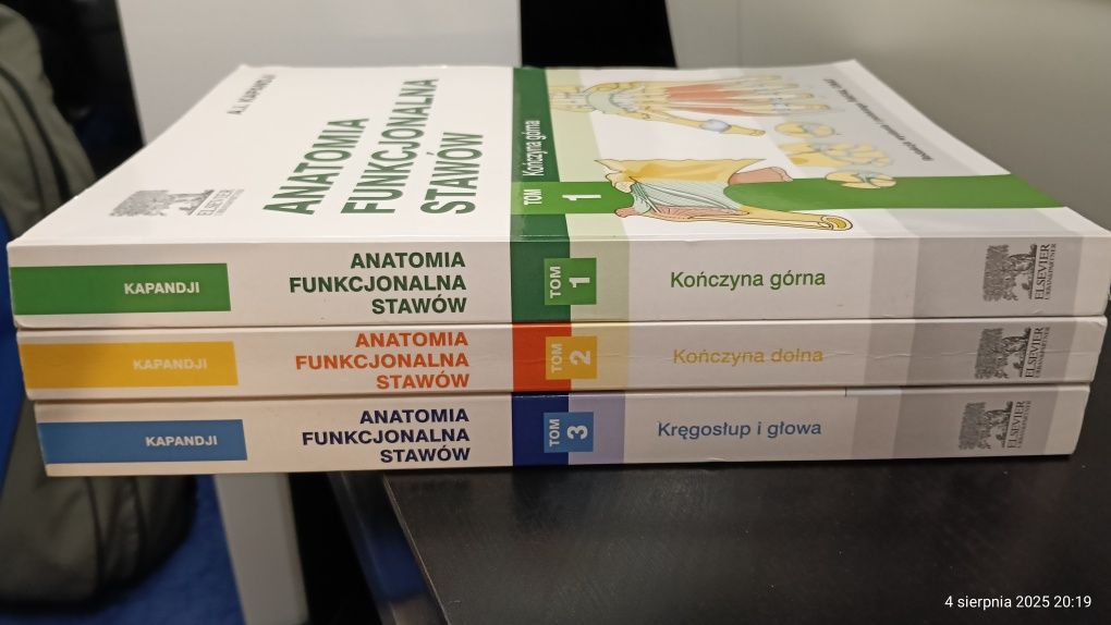 Anatomia Funkcjonalna Stawów - tom 1-3, Kapandji, 2013