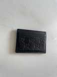 Kartownik GUCCI card holder czarny skóra