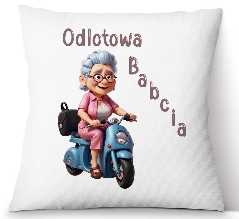 Poduszka na Dzień Babci "Odlotowa Babcia"