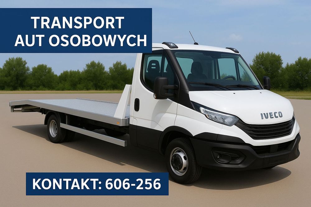 Transport Aut Osobowych Laweta IVECO (nowa zabudowa) | Poznań, okolice