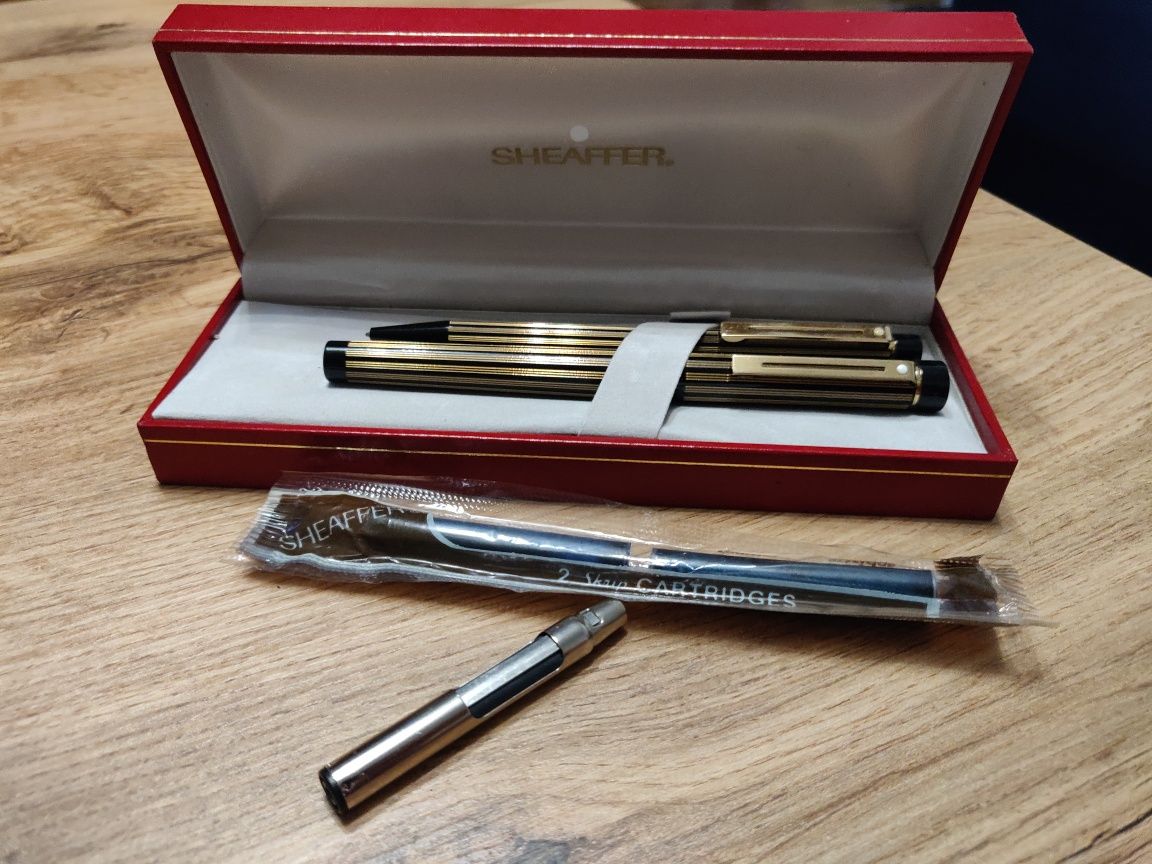 Sheaffer Targa Regency Stripe, 675, Klasyczny zestaw pióro + długopis