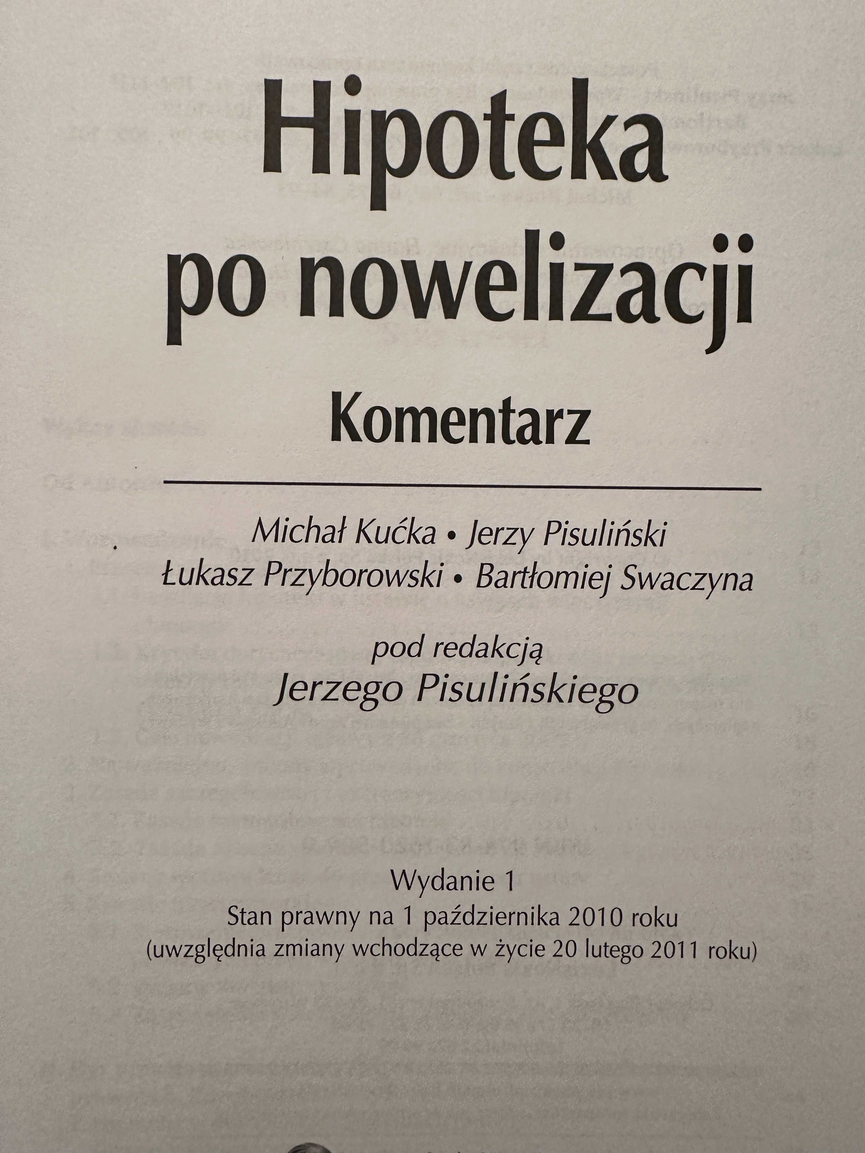 Księgi wieczyste, hipoteka Komentarz 2 książki