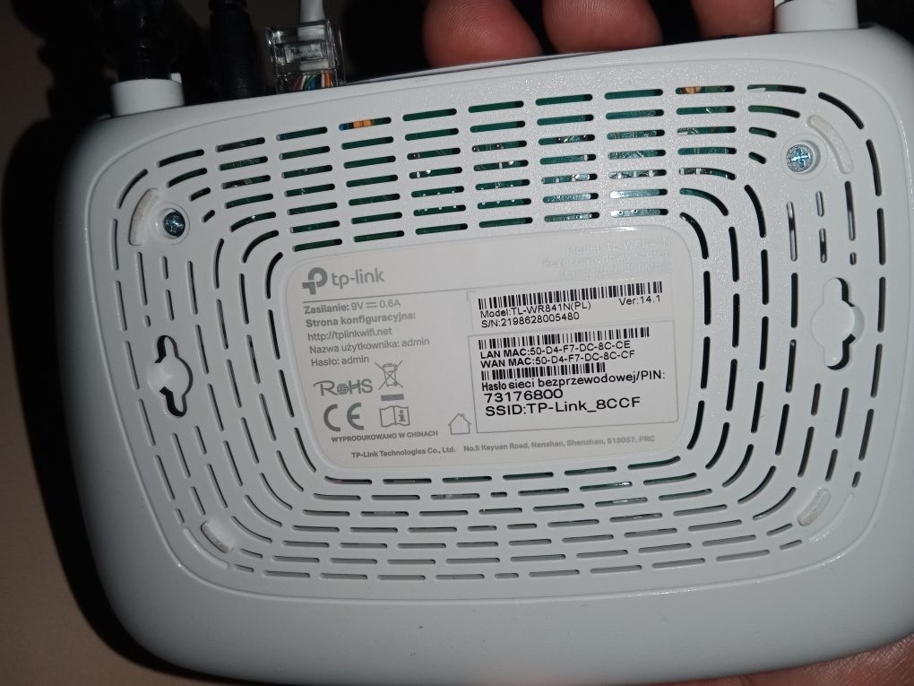 Router TP-LINK WR841N WiFi N 300Mb/s PL