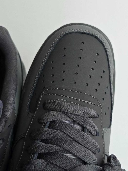 Чоловічі зимові кросівки Nike Air Force Fur Grey (сірі) на осінь 501-2