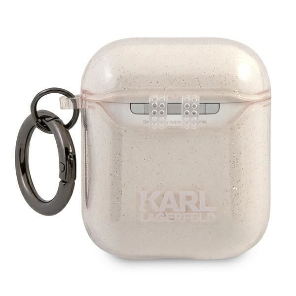 Etui na AirPods 1/2 Karl Lagerfeld Choupette Złoty Mieniący