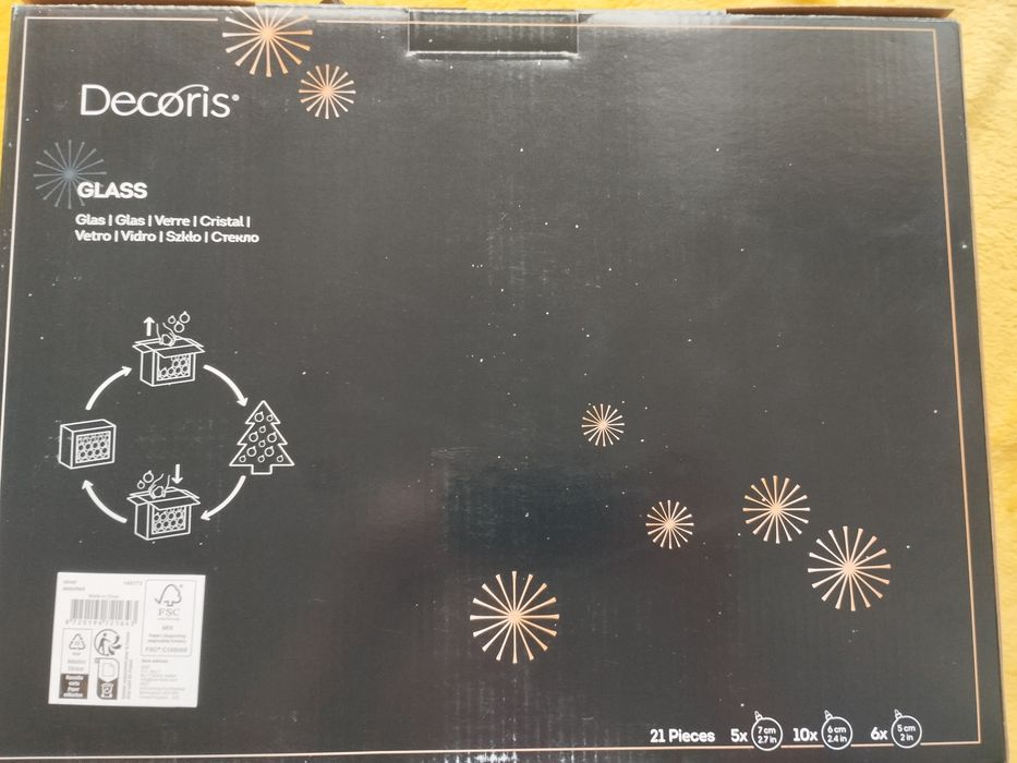 (NOVO) Conjunto de decoração para árvore de natal