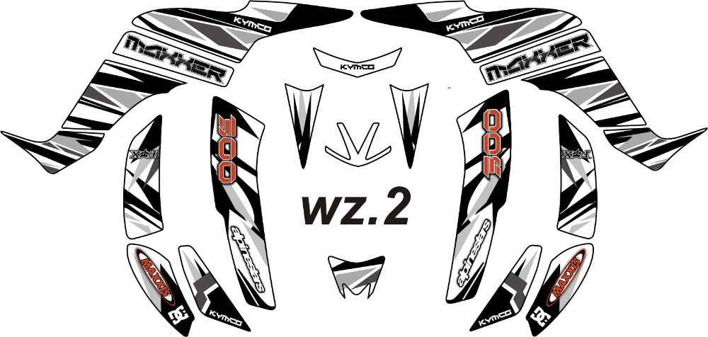 Naklejki Kymco Maxxer 250 300