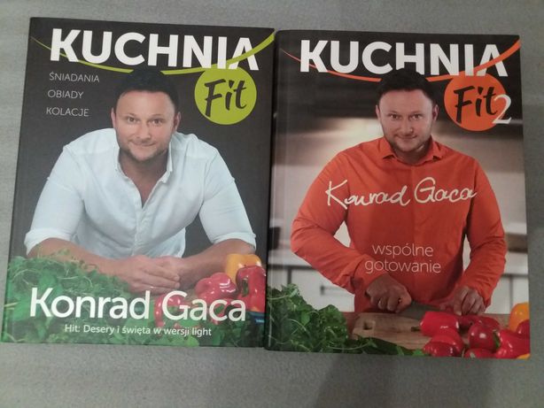 K.Gaca: Kuchnia FIT 1 i 2  , Moje odchudzanie komplet 3 książek