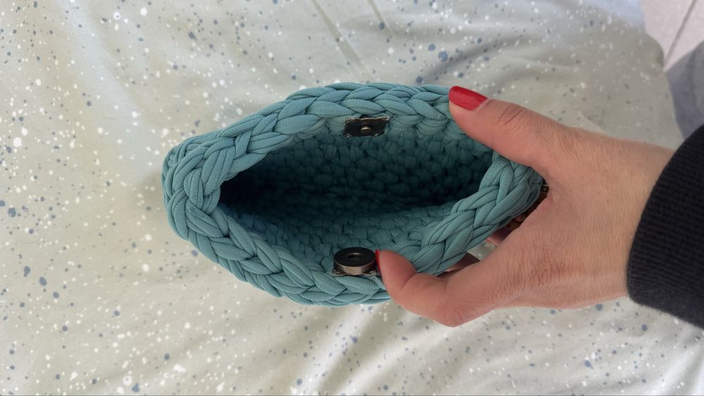 Mala Carteira feita à mão 18cm