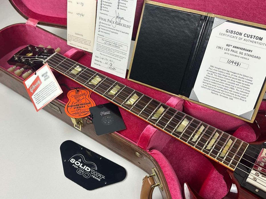 Gibson Custom Shop SG 60th Anniversary 1961 Sideways Vibro(mint,4600$)