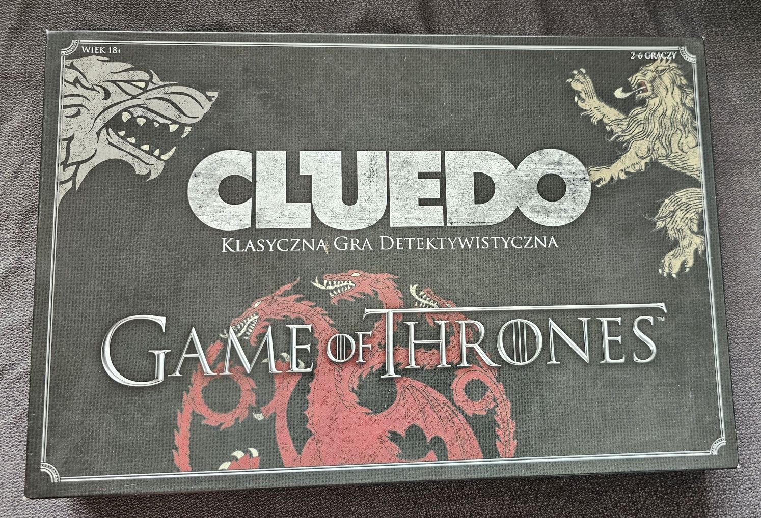 Cluedo Game of Thrones, gra planszowa, Gra o Tron