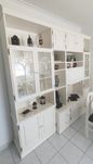 Móvel de sala, mesa e sofá