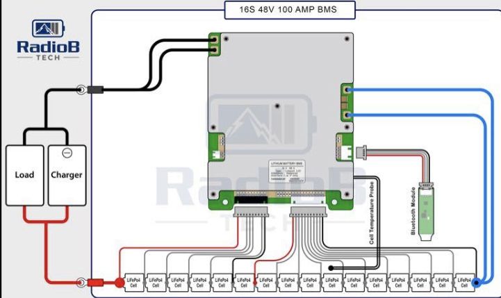 Smart BMS 22S 6S - 8S 100A Xiaoxiang JBD Балансир смарт бмс nzzr