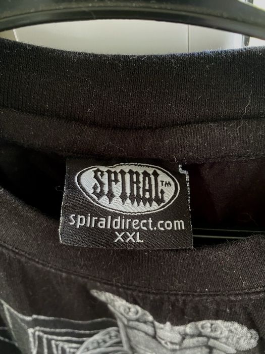 Gothic spiral y2k футболка вінтаж готика емо гранж