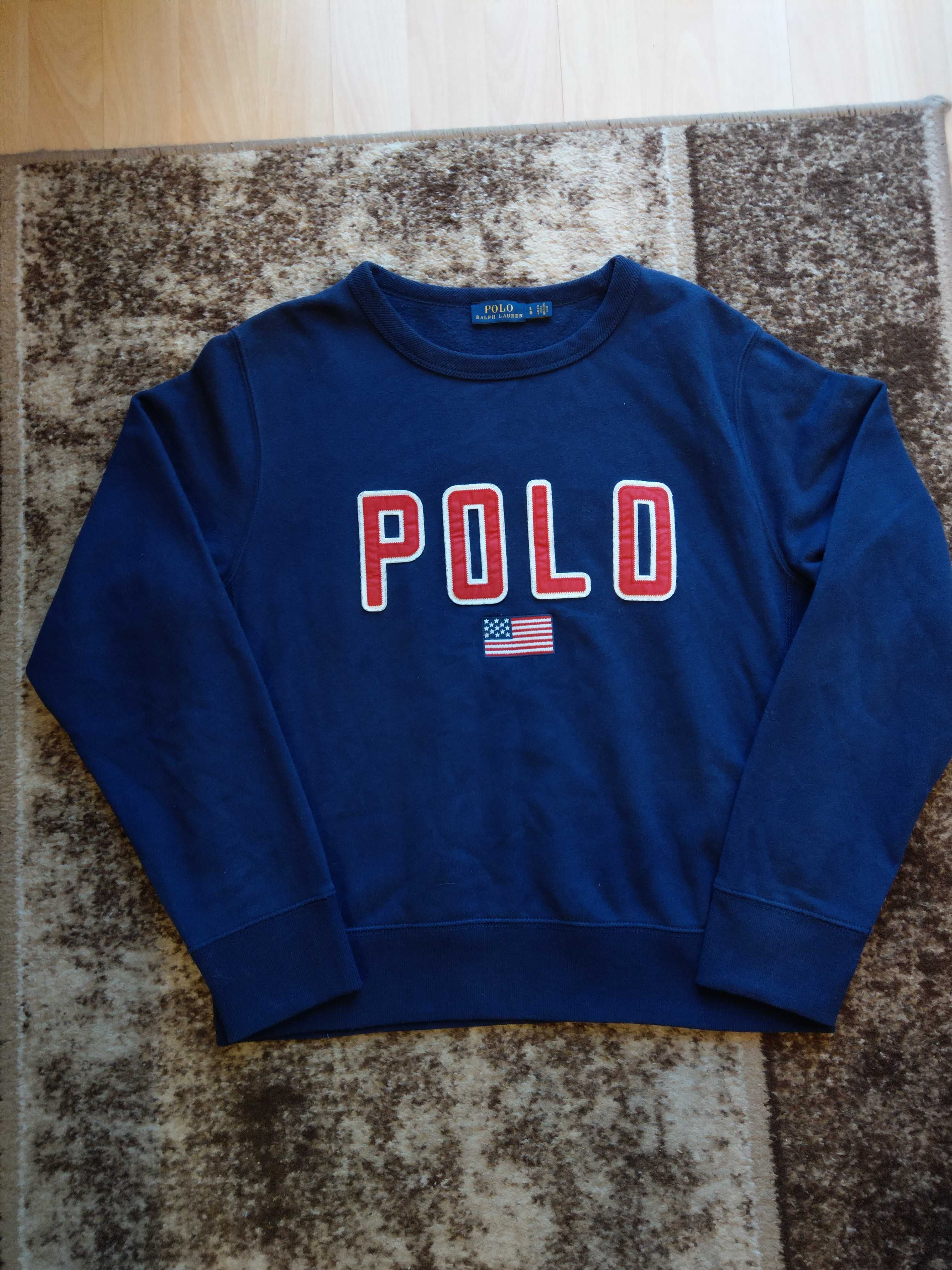 bluza damska crewneck Ralph Lauren central haft logo