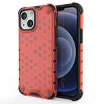 Honeycomb etui pancerny pokrowiec z żelową ramką iPhone 13 mini czerwo