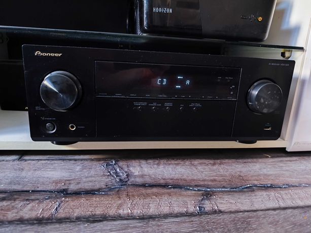 Amplituner Pioneer VSX-323-K 5.1 HDMI OPTI + Wszystkie głośniki Pilot
