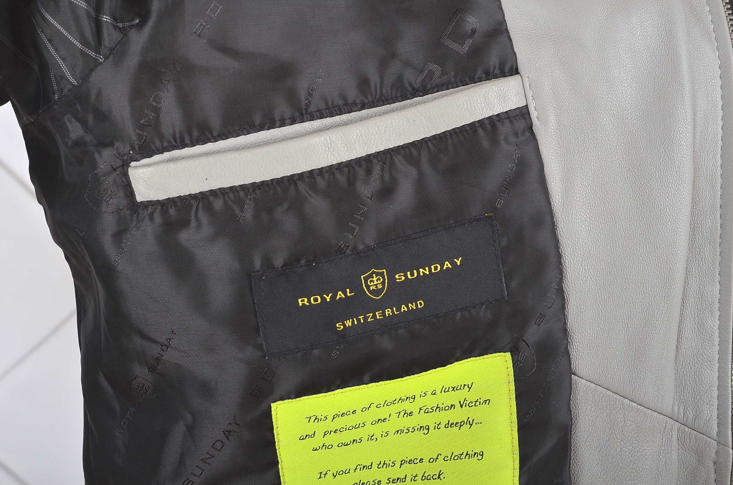 Kurtka damska skórzana  ROYAL SUNDEY skóra naturalna premium  44/XXL