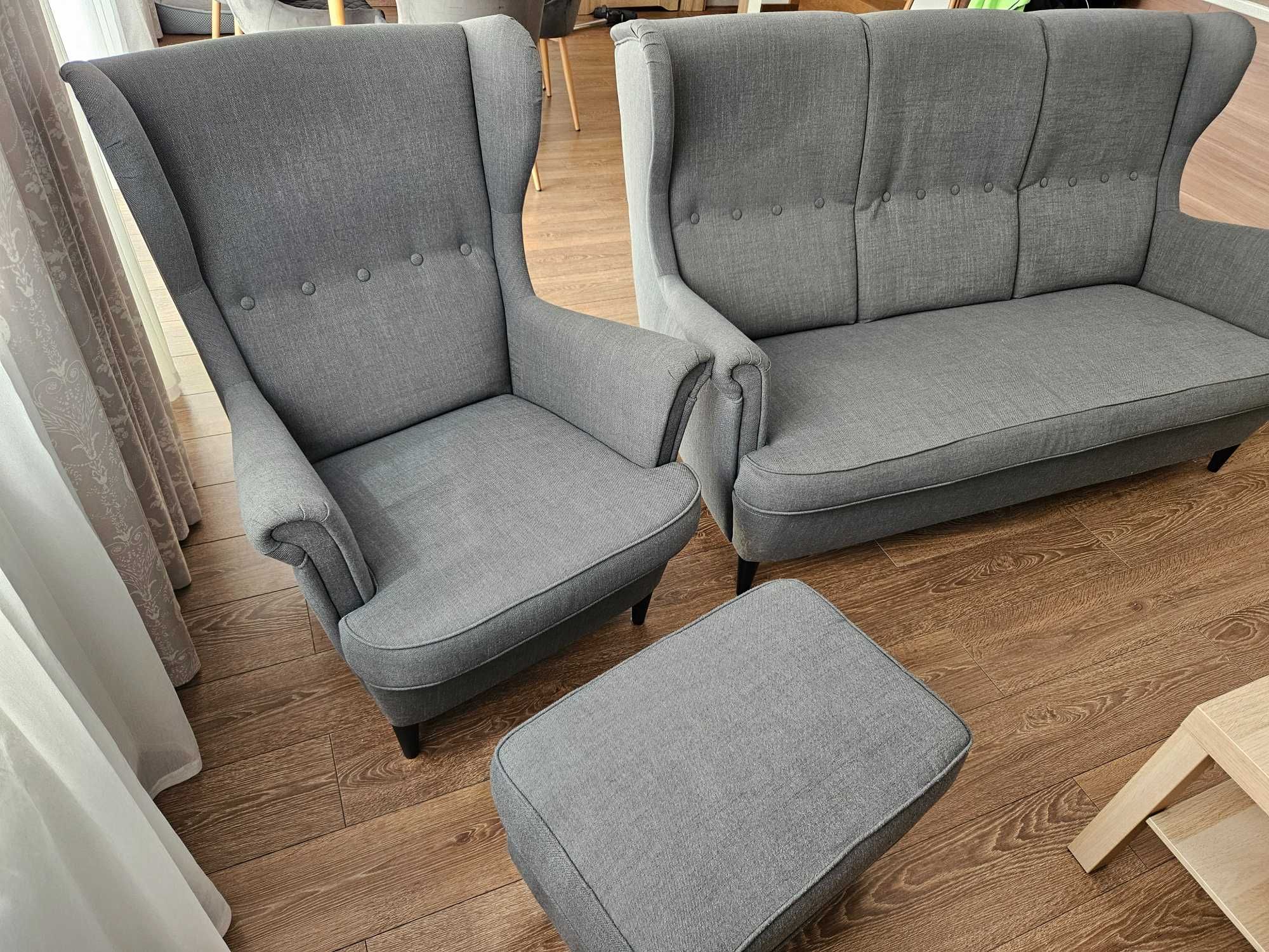 Podnóżek IKEA STRANDMON, ciemnoszary