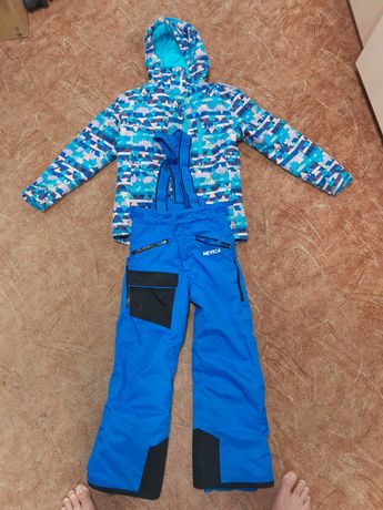 Spodnie + kurtka kombinezon dla dziecka 7-8 lat narty sanki zabawa