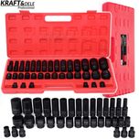 KRAFT&DELE Zestaw Nasadek Nasadki Udarowe 1/2" 35 Szt. 8-32mm Walizka