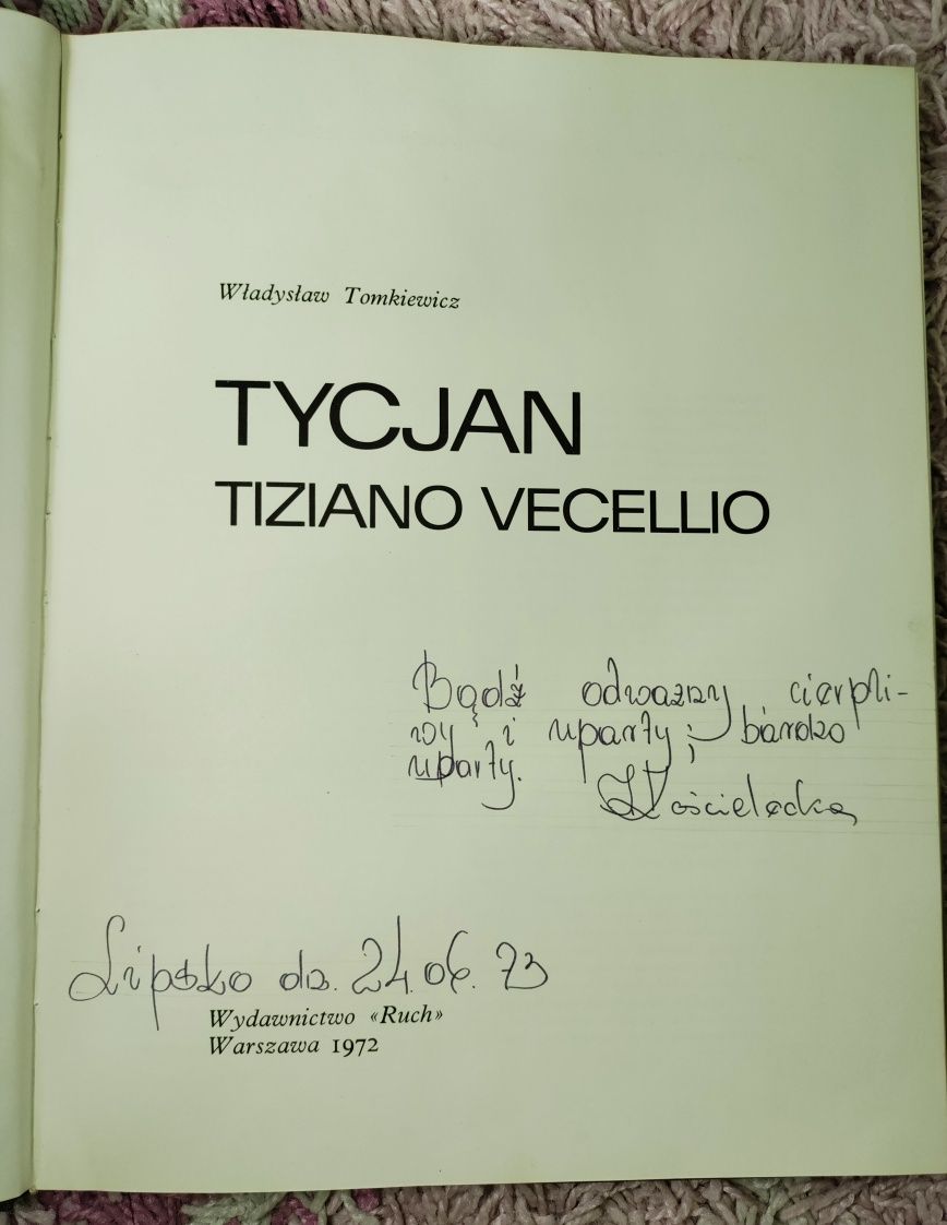 Książka album Tycjan Tiziano Vecellio Władysław Tomkiewicz