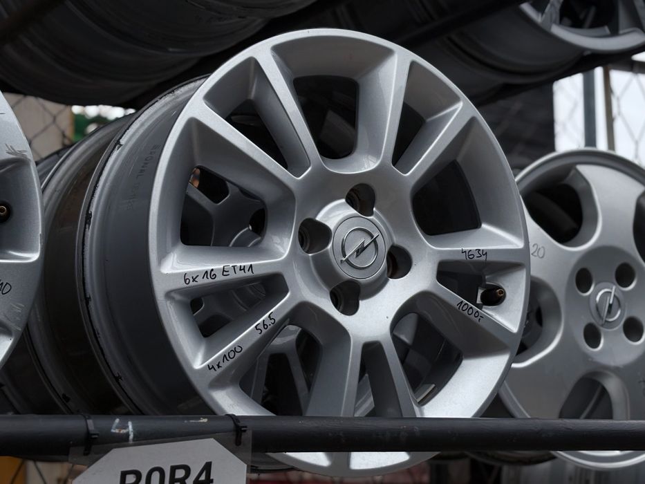 Felgi aluminiowe używane komplet Opel 6.0x16" 4x100 ET41 56.6 FU14634