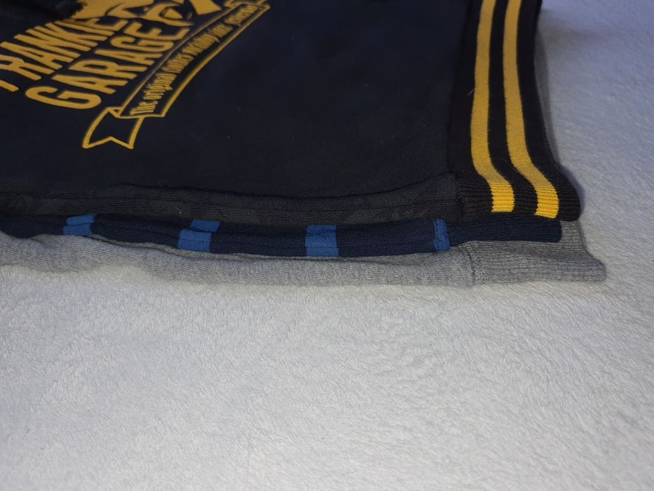 3 x bluza bawełna 100% 116-122 cm 6-7 lat szara czarna granatowa