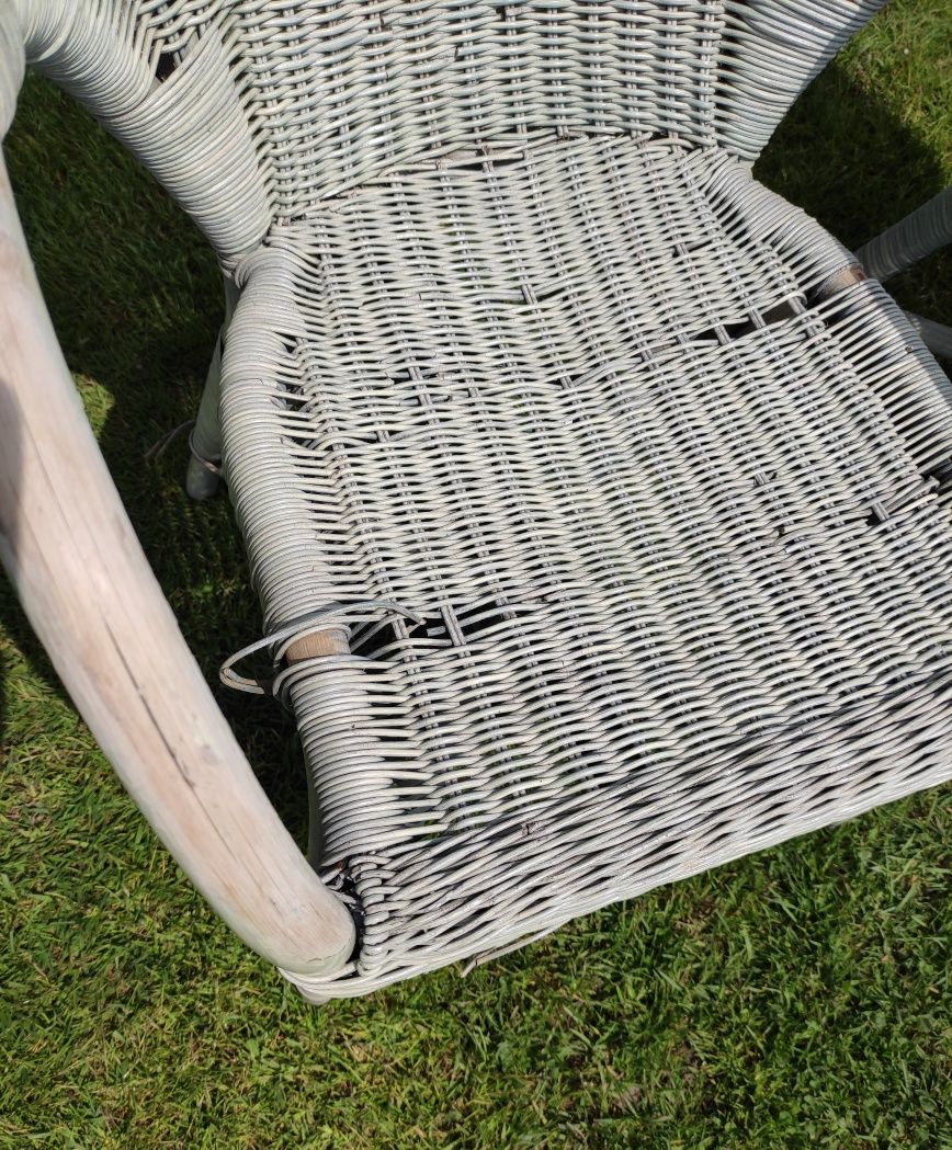 Meble ogrodowe krzesła wiklinowe krzesła bambusowe zestaw ogrodowy