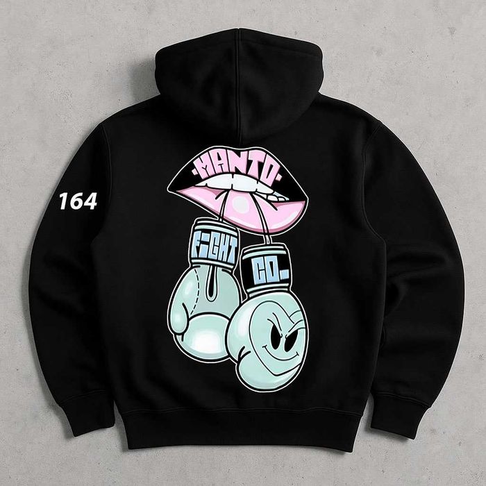 Худі MANTO Чорне — Худи МАНТО Черное — Struggle — Биг Принт